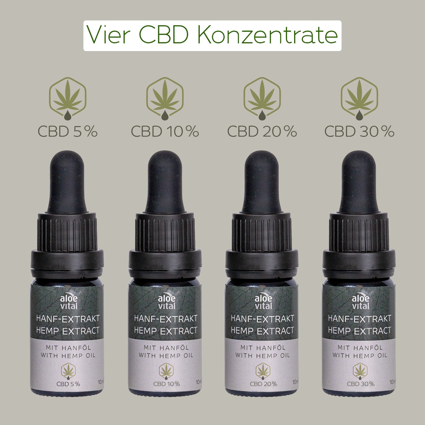 Hanf-Extrakt mit Hanföl, CBD 5%, 10%, 20%, 30%